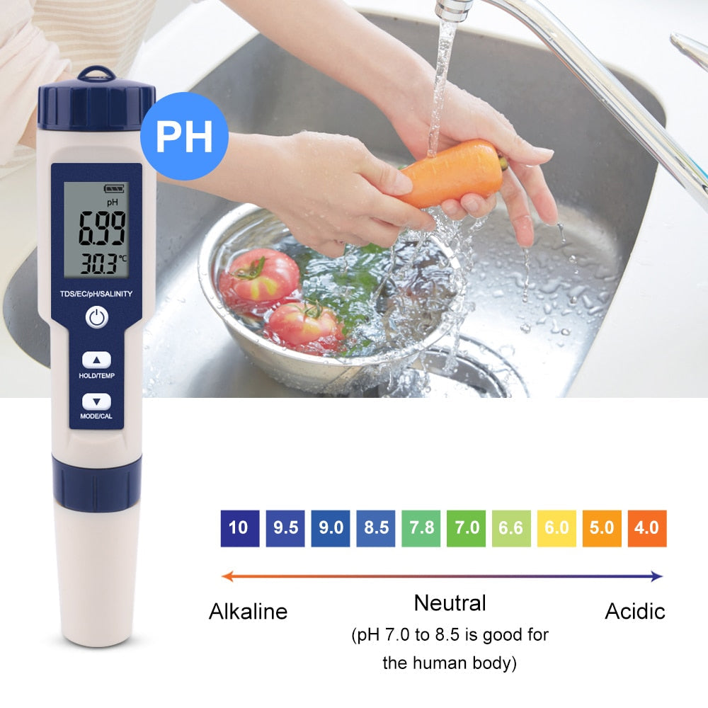 בודק pH דיגיטלי בעט ברמת דיוק גבוהה — התייצבות מהירה, גוף קל משקל