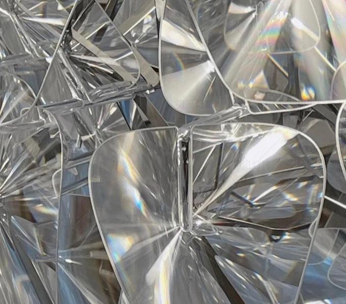 Lampada a sospensione dal design moderno cromata, dimmerabile, per sala da pranzo | boxzora