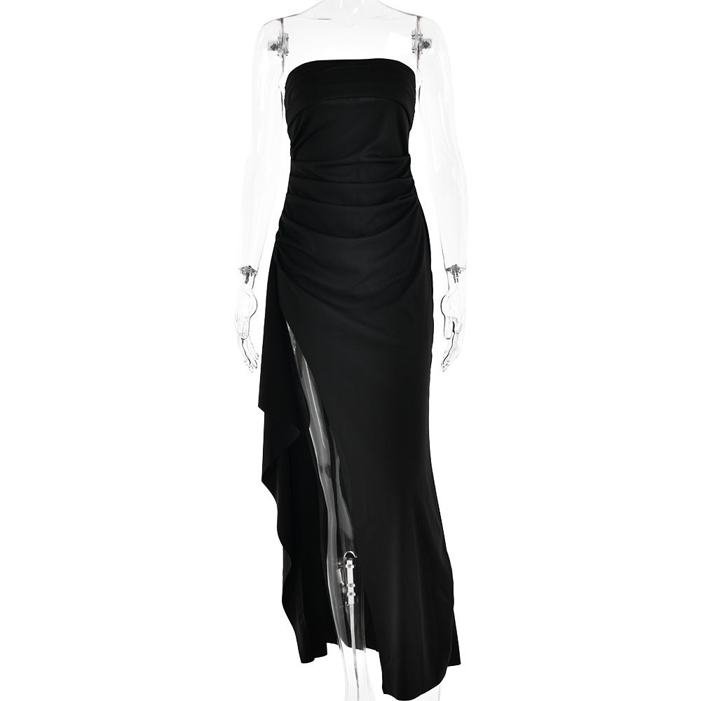 Robe Longue Bustier Fendue – Élégance Sensuelle & Glamour – Soirée, Mariage, Cocktail