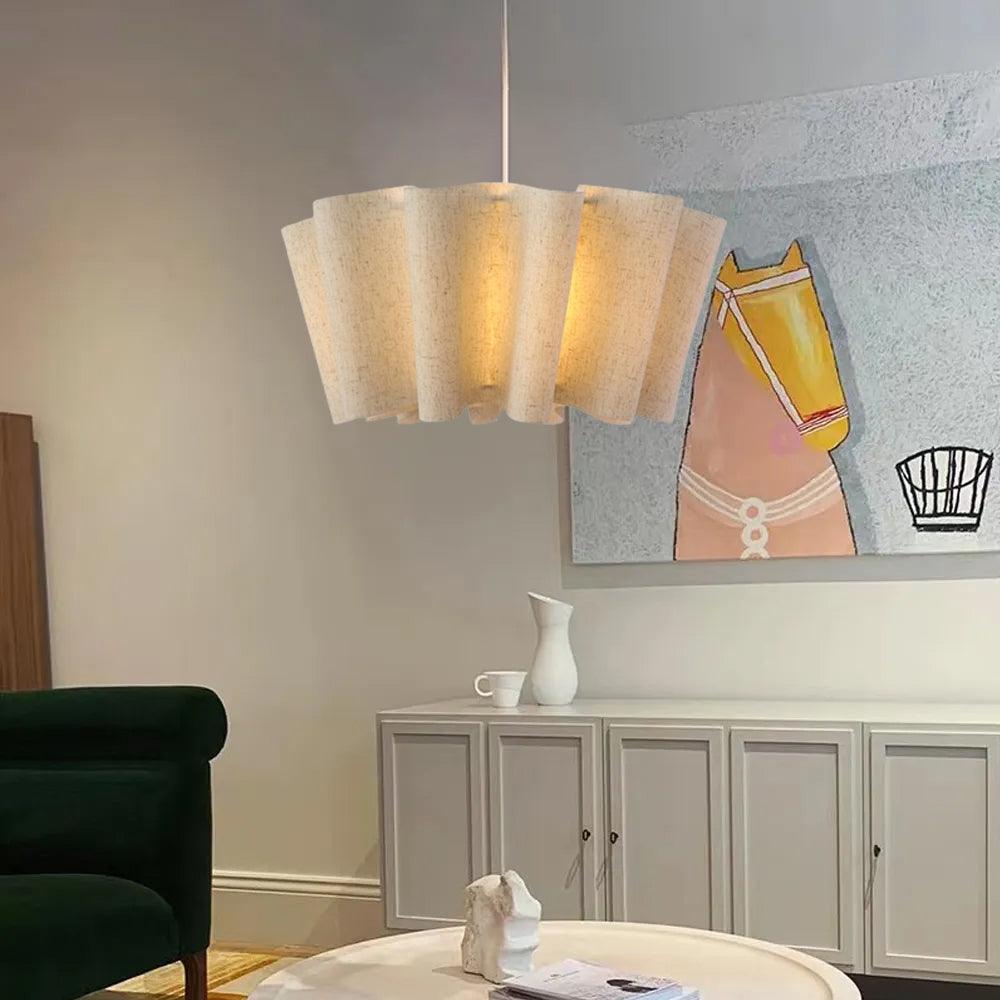 Japansk pendellampe med stoffskjerm | boxzora