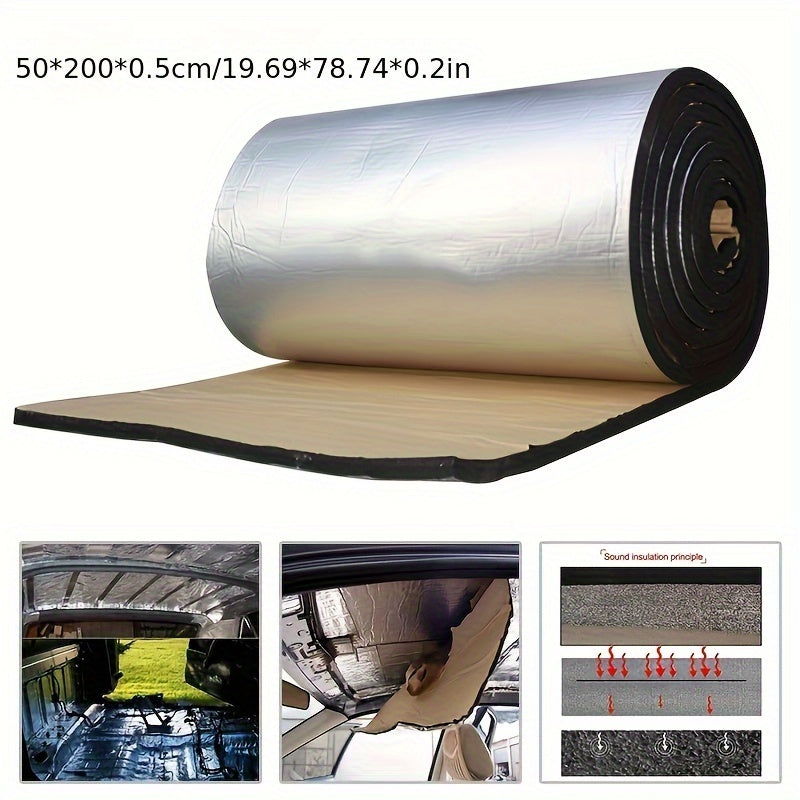 Self-Adhesive Car Insulation Foam — Thermal Acoustic Soundproofing Rubber-Plastic Material Sheets