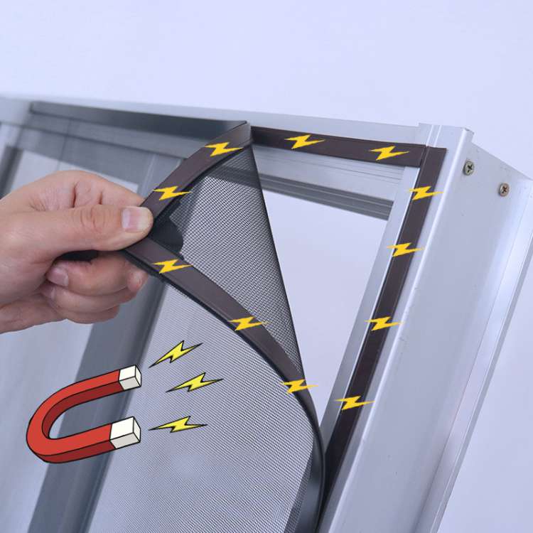 Magnetisches Fenstermückennetz — Unsichtbares Netz mit 26 selbstschließenden Magneten