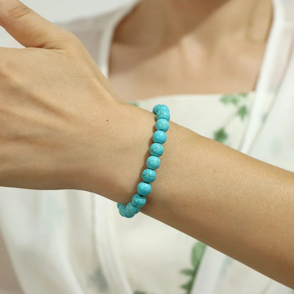 Aria-armbånd med naturlige krystaller til energihealing