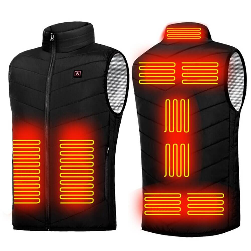 Unisex fűthető mellény – 9 fűtési zóna, akár 55°C