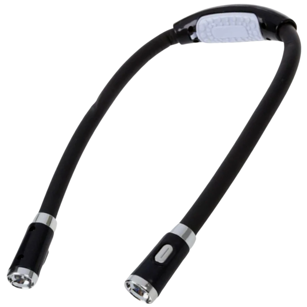 Dual-Arm LED Neck Reading Lamp — Flexible, Multi-Mode, Portable