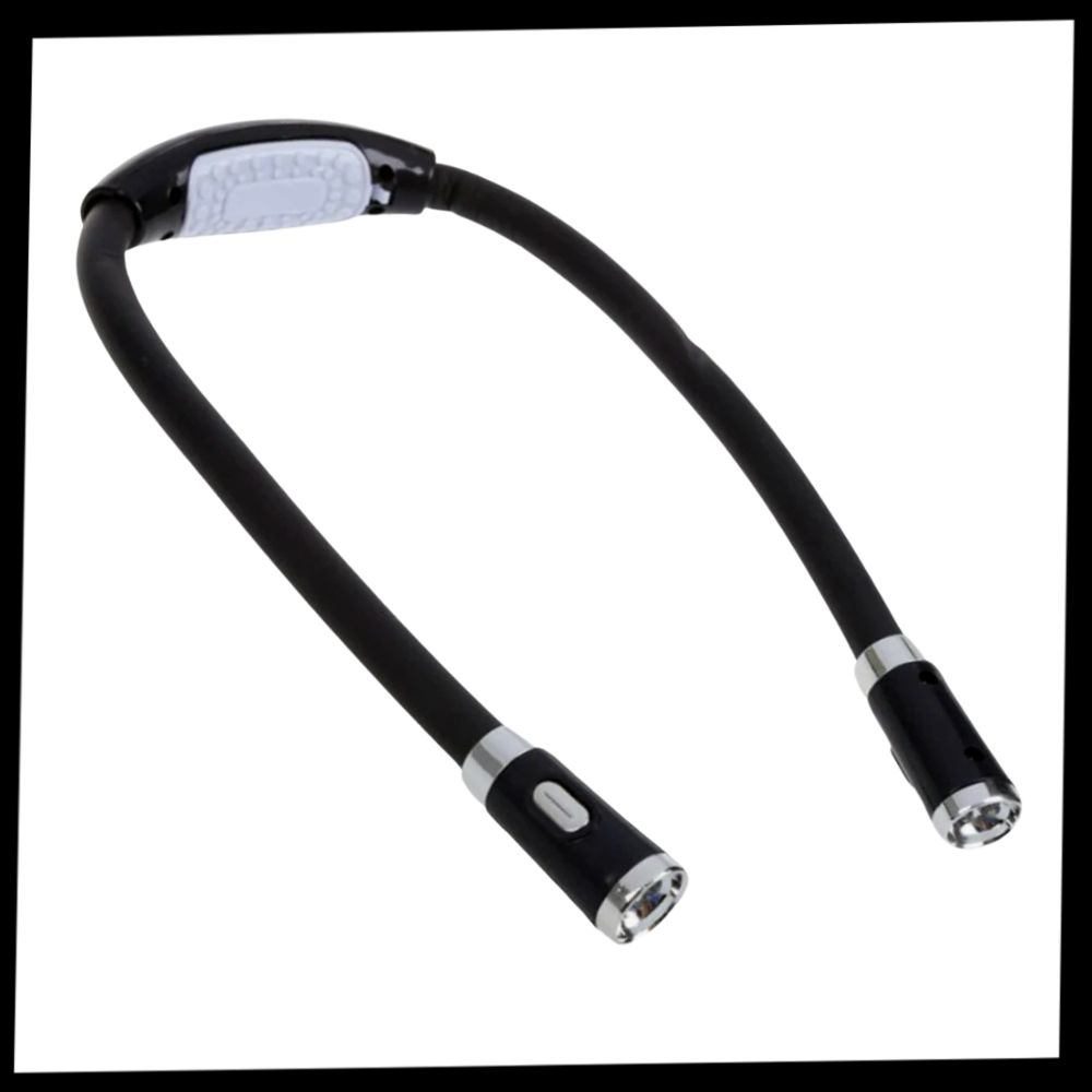 Dual-Arm LED Neck Reading Lamp — Flexible, Multi-Mode, Portable