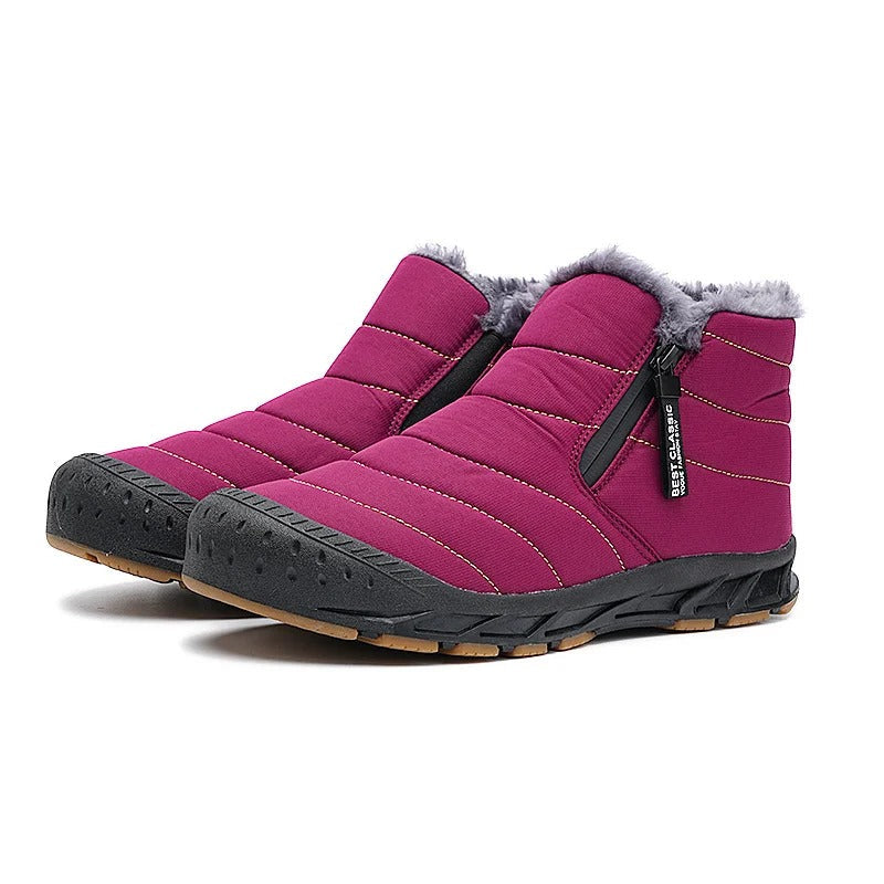 Winter Insulated Barefoot Shoes — 100% Waterproof Construction and Cozy Fleece Lining