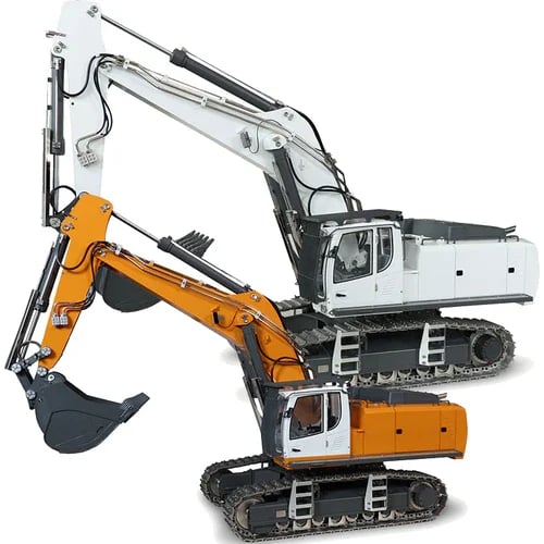 Excavator hidraulic la scară 1/14 G308H — construcție integrală din metal, RTR