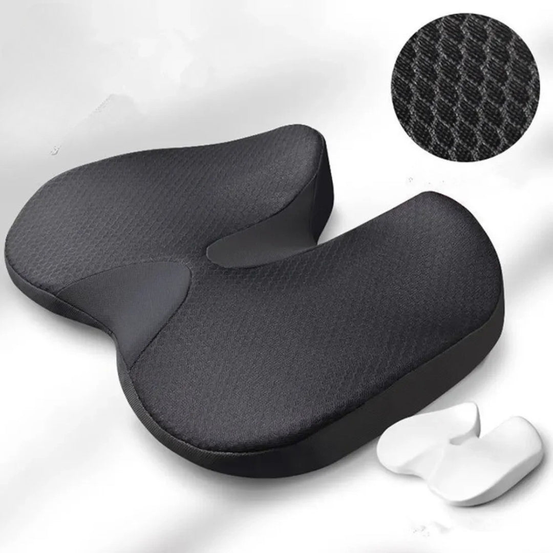 Orthopedic Car Seat Cushion – Contoured Comfort and Anti-Slip Bottom