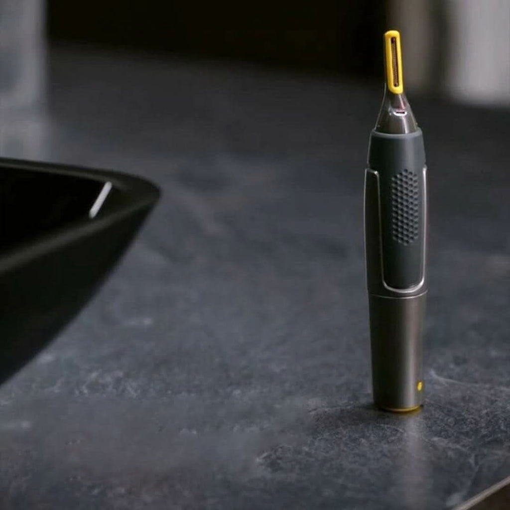 SharpTrim Precision Trimmer – Ultra-Thin Head and Side-Mounted Blades