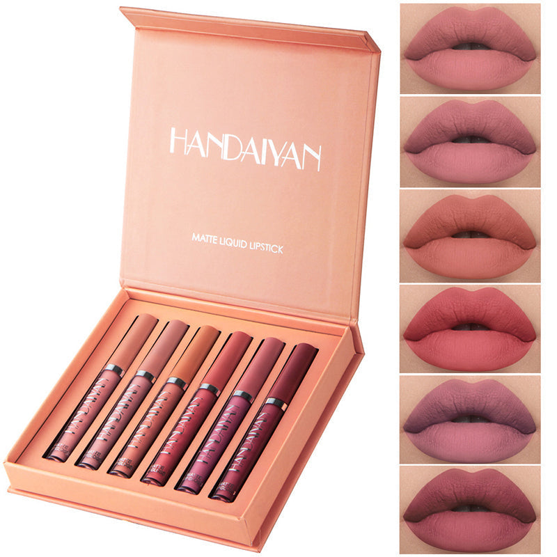 Set de labiales líquidos mate — Incluye 6 colores