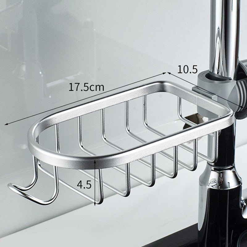 Drill Free Shower Caddy – Stainless Aluminum Build, Silver or Black