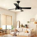 Lámpara de techo moderna con ventilador silencioso de metal para la sala de estar | boxzora