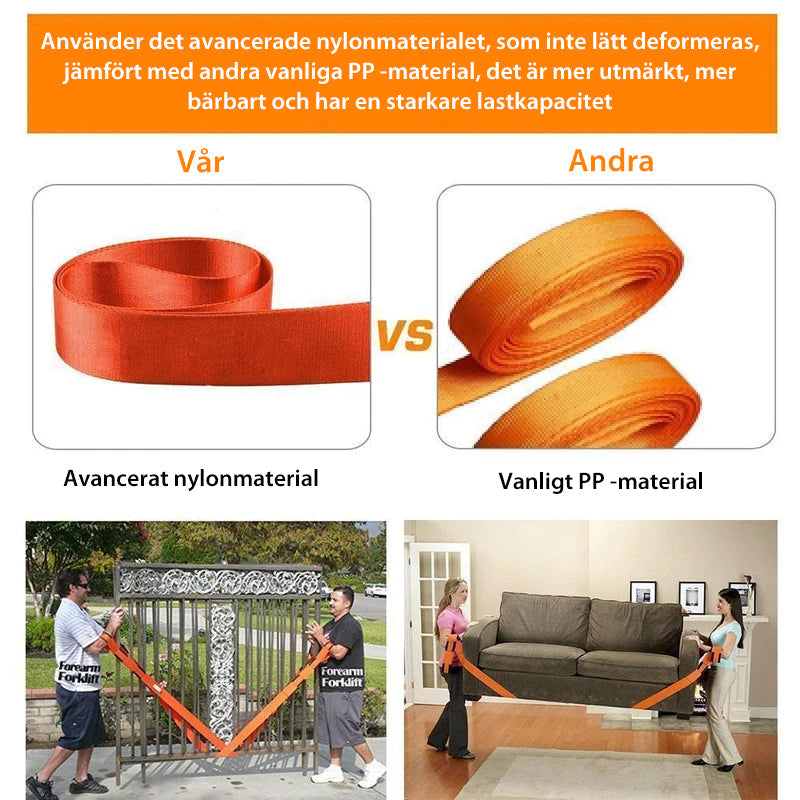Correas ajustables para mover y levantar muebles — paquete de 2, 2.7 metros