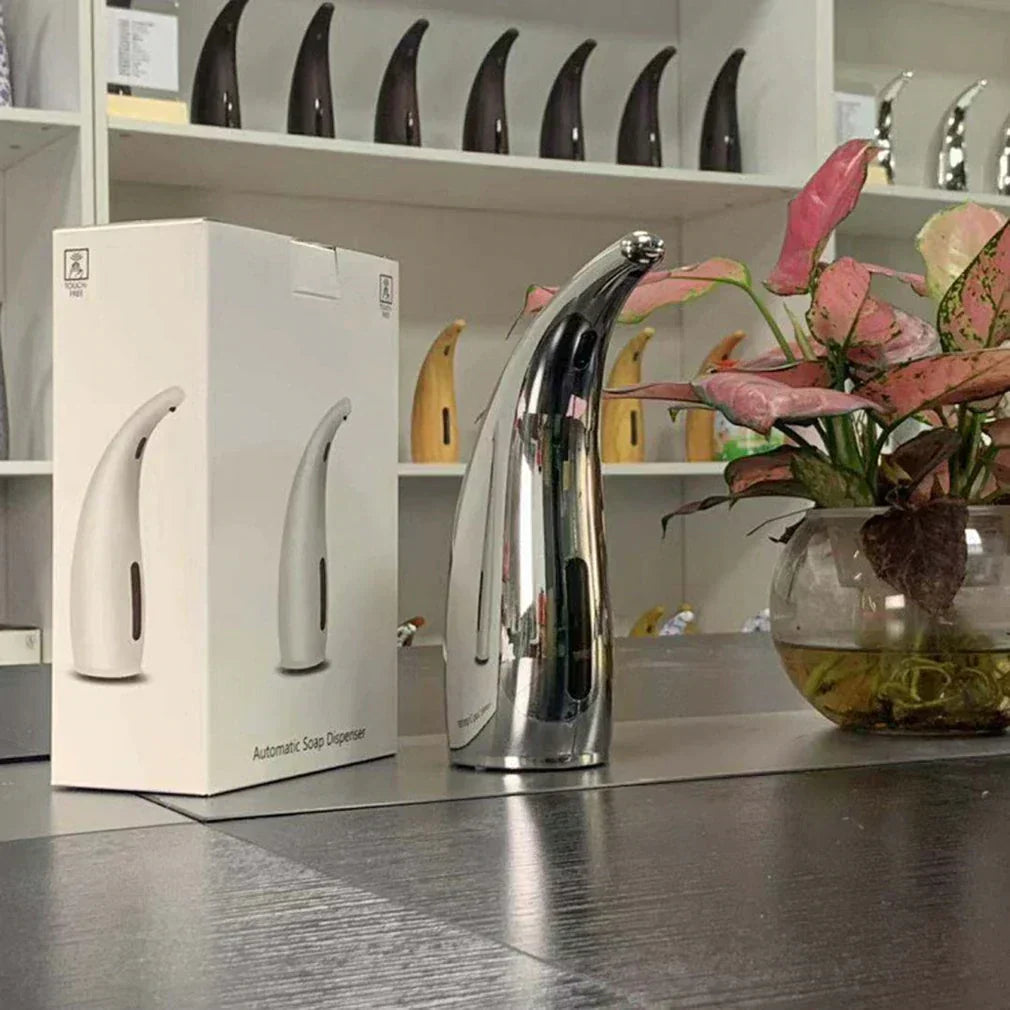 Distributeur automatique de savon HygiFlow - Capteur infrarouge, dosage automatique, design moderne