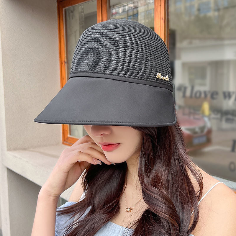 Cappello da sole da donna con ampia tesa e protezione UV