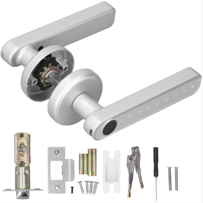 FingerLocker Electronic Room Lock — 35–50 mm Door Thickness, 60 mm Backset
