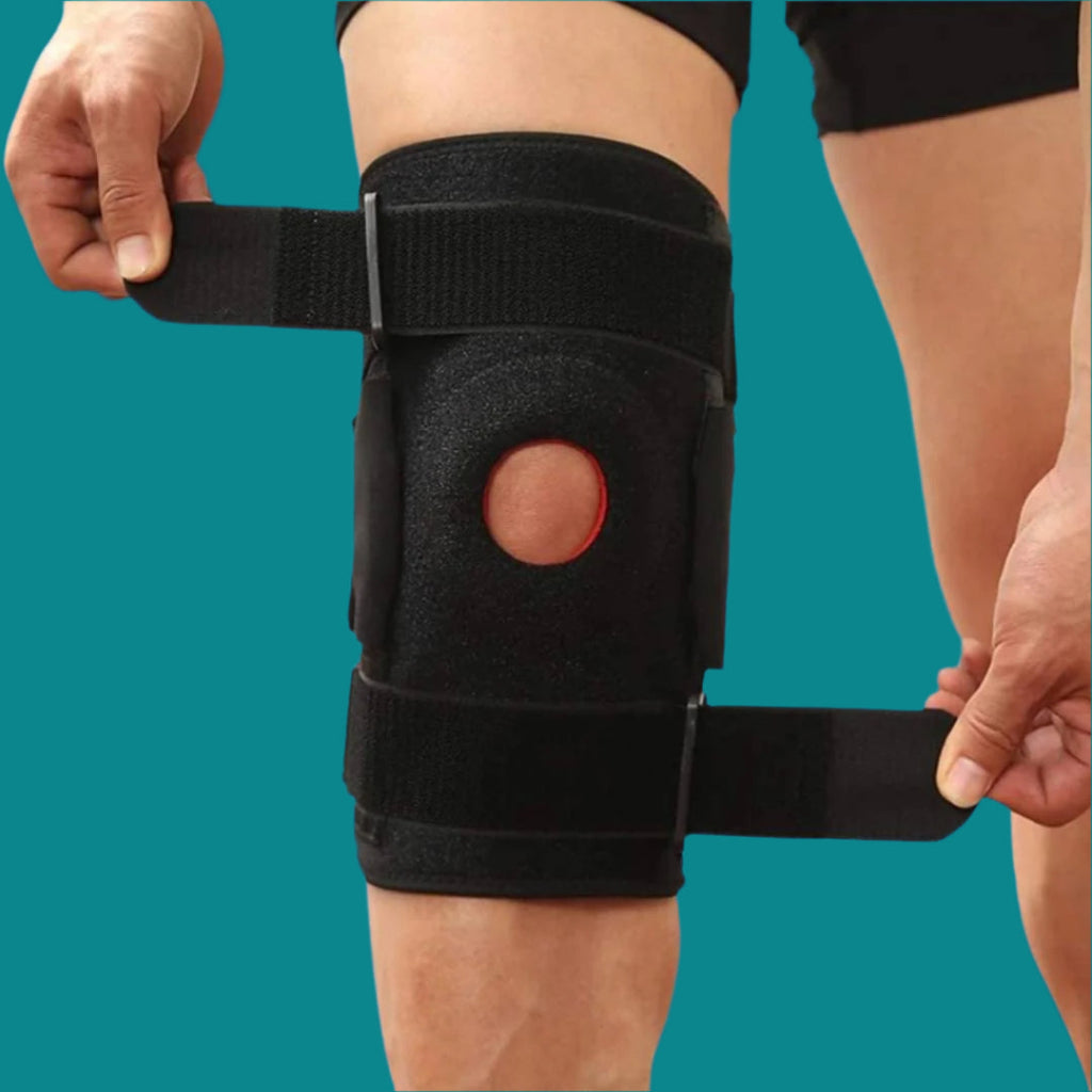 TitanGuard Dual Hinge ACL-kniebrace — Patellastabilisator met open knieschijf en ademende ventilatie