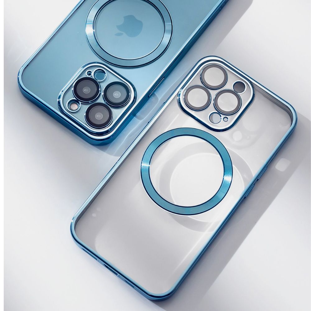 Tunt genomskinligt iPhone-skal – magnetisk ring och trådlös laddning