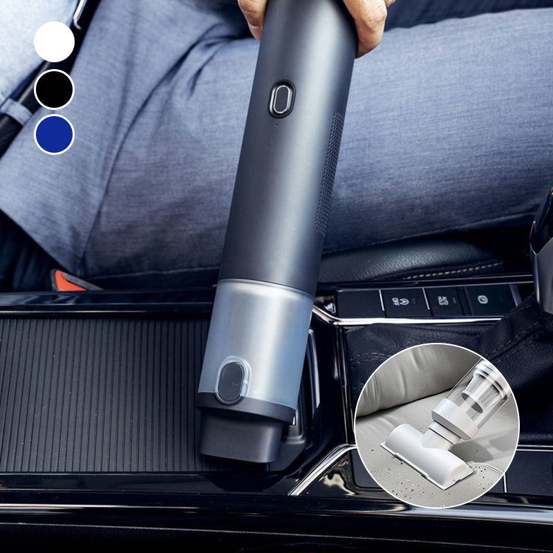 Aspirador de carro sem fios fino V8 Mate — Design compacto de mão, kit de acessórios