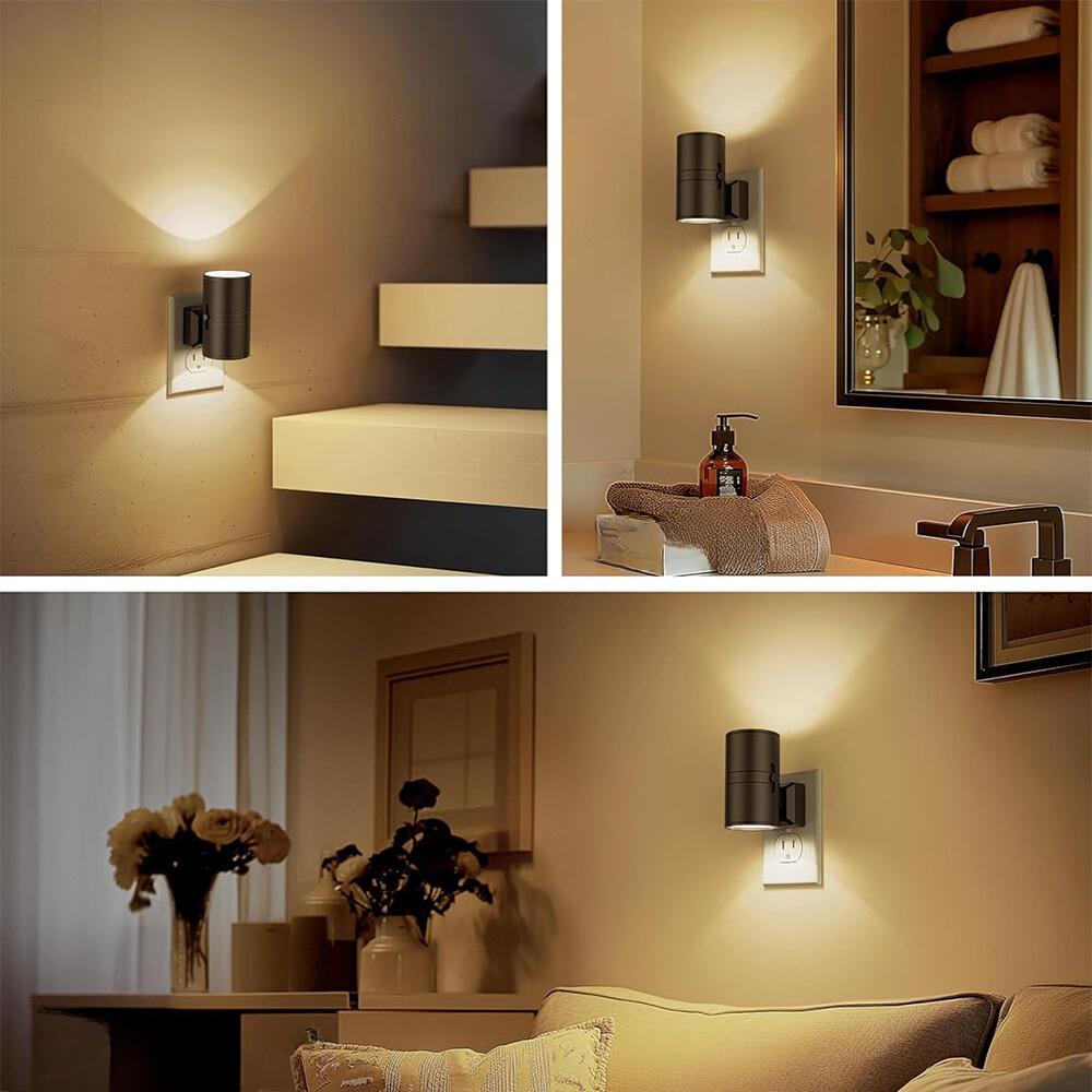 Adjustable Brightness Night Light — Light Detection, Wall Plug Design
