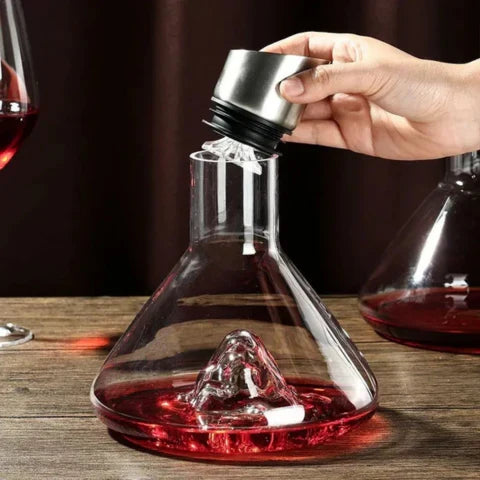 Lead-Free Crystal Wine Decanter — Rapid Aeration & Filtration Carafe