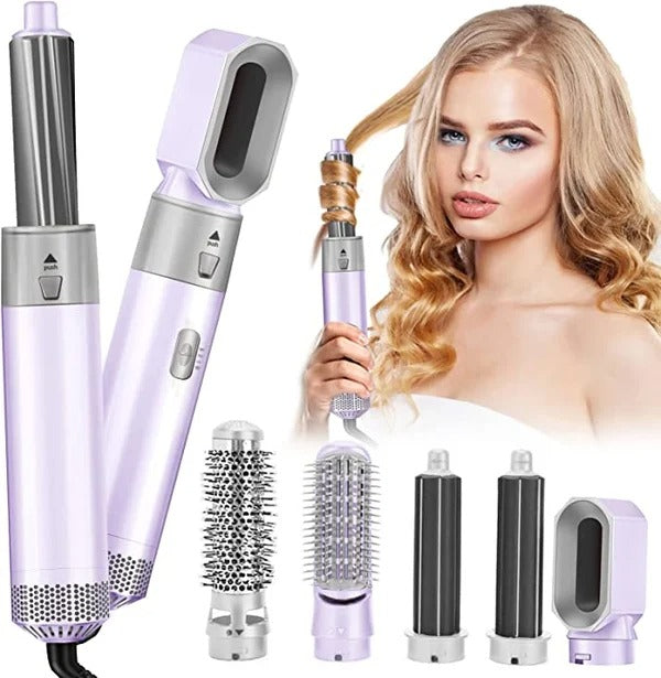 Spazzola asciugacapelli multifunzione FusionStyle — 5 accessori, piega in pochi minuti