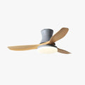 Ventilador de techo inteligente nórdico de madera con luz | boxzora