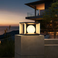Lampe solaire moderne sur pied, étanche, noire, pour la terrasse | boxzora