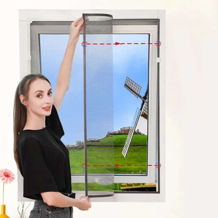 Magnetisches Fenstermückennetz — Unsichtbares Netz mit 26 selbstschließenden Magneten