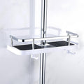 Wall Mount Shower Storage Rack — Secure Clip Design
