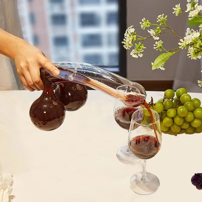 Carafă elegantă din sticlă transparentă — capacitate de 650 ml