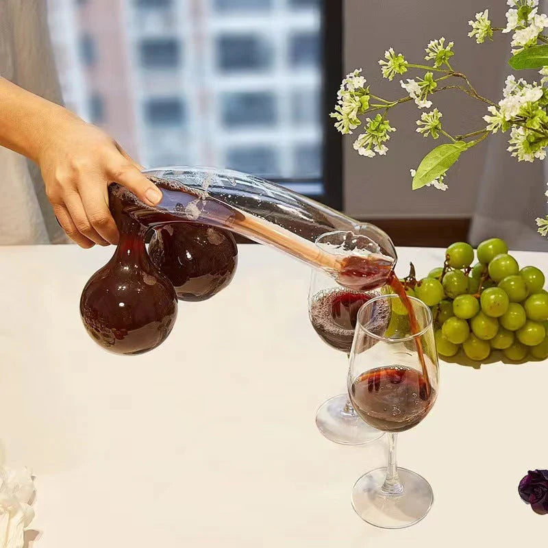 600 ml blyfri glasskaraffel — karakteristisk form