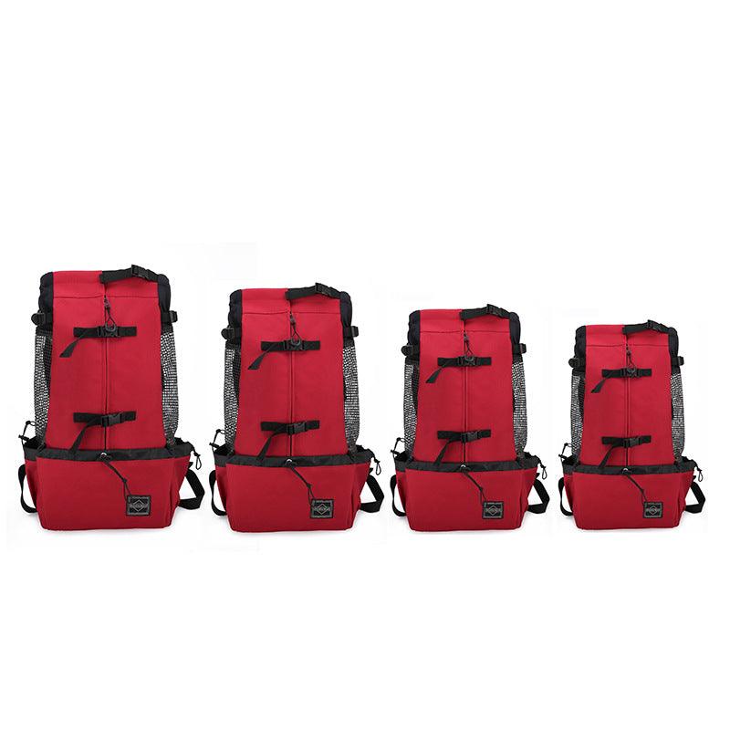 Mochila transportadora para perros de doble hombro - correas acolchadas y arnés seguro