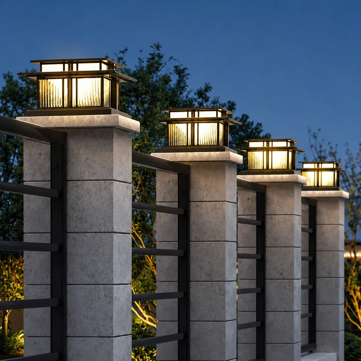 Modern utomhusvägglampa — vattentät LED, justerbart hölje i metall och akryl