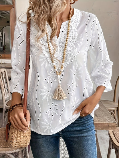 Haut Dentelle Élégante – Vibes Chic et Décontractées