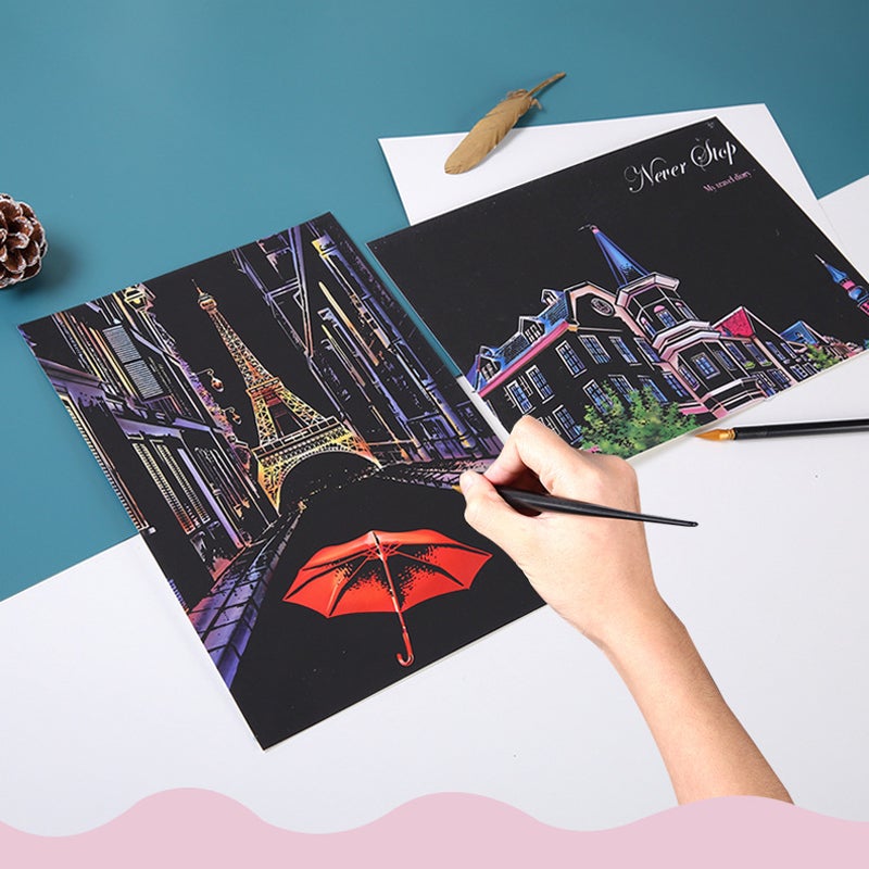 Splendid Magic Scratch Art — Smudge-Free, Non-Toxic Drawing Sheets
