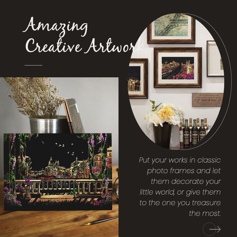 Splendid Magic Scratch Art — Smudge-Free, Non-Toxic Drawing Sheets