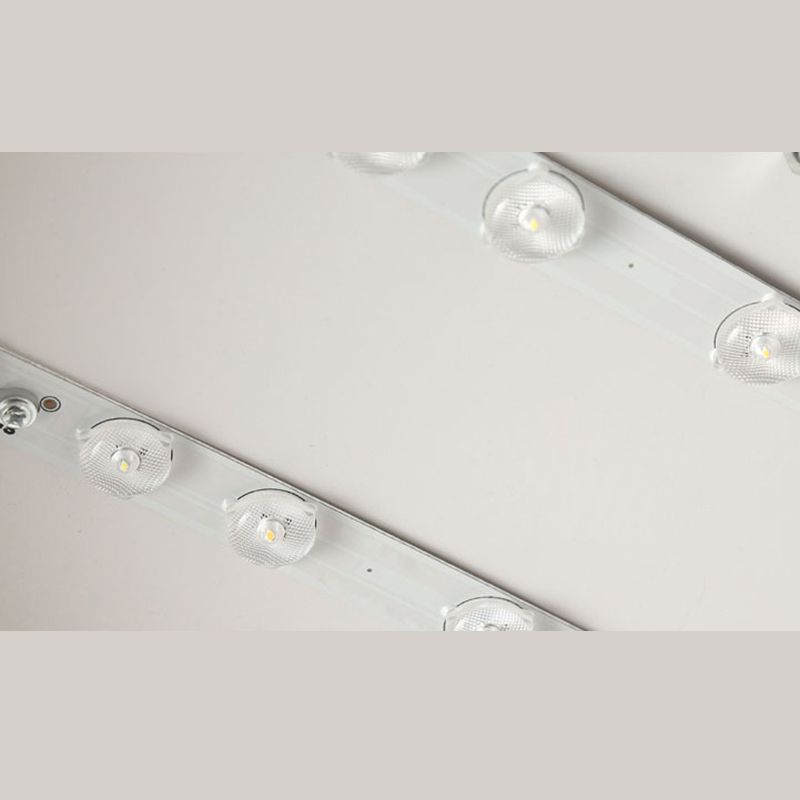 Moderne ronde led-plafondlamp - zachte roze en grijze tinten