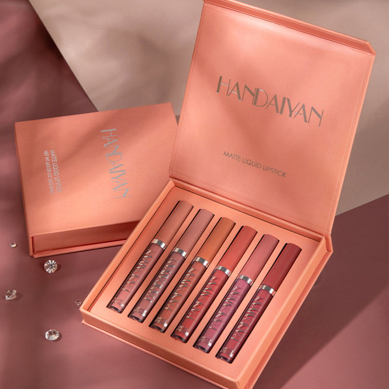 Set de labiales líquidos mate — Incluye 6 colores