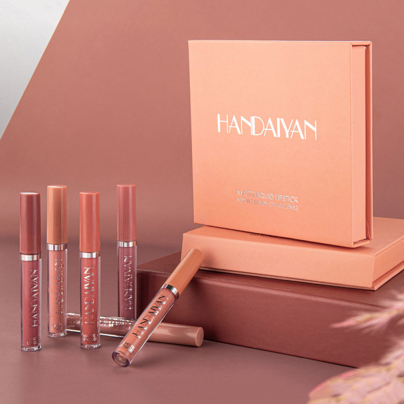 Set de labiales líquidos mate — Incluye 6 colores