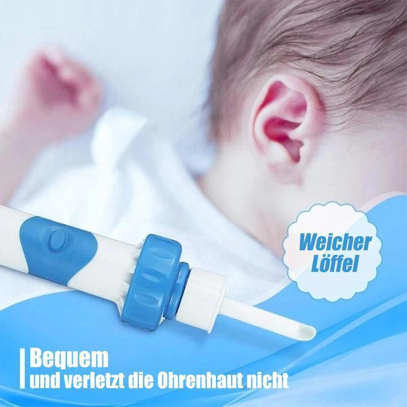 Tichý odstraňovač ušního mazu — odsávání a vibrace
