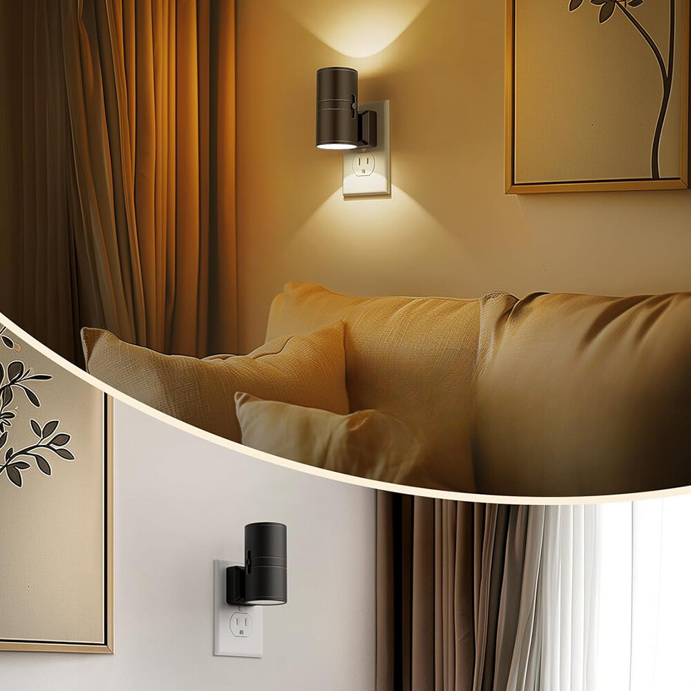 Adjustable Brightness Night Light — Light Detection, Wall Plug Design