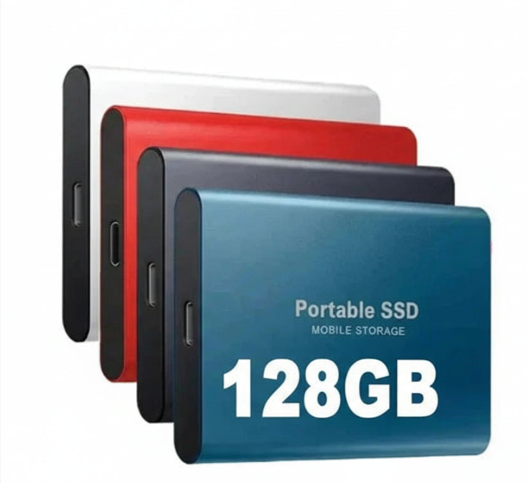 DataSprint 外置固态硬盘 128GB – USB-C 便携式硬盘，速度高达 1050 MB/s