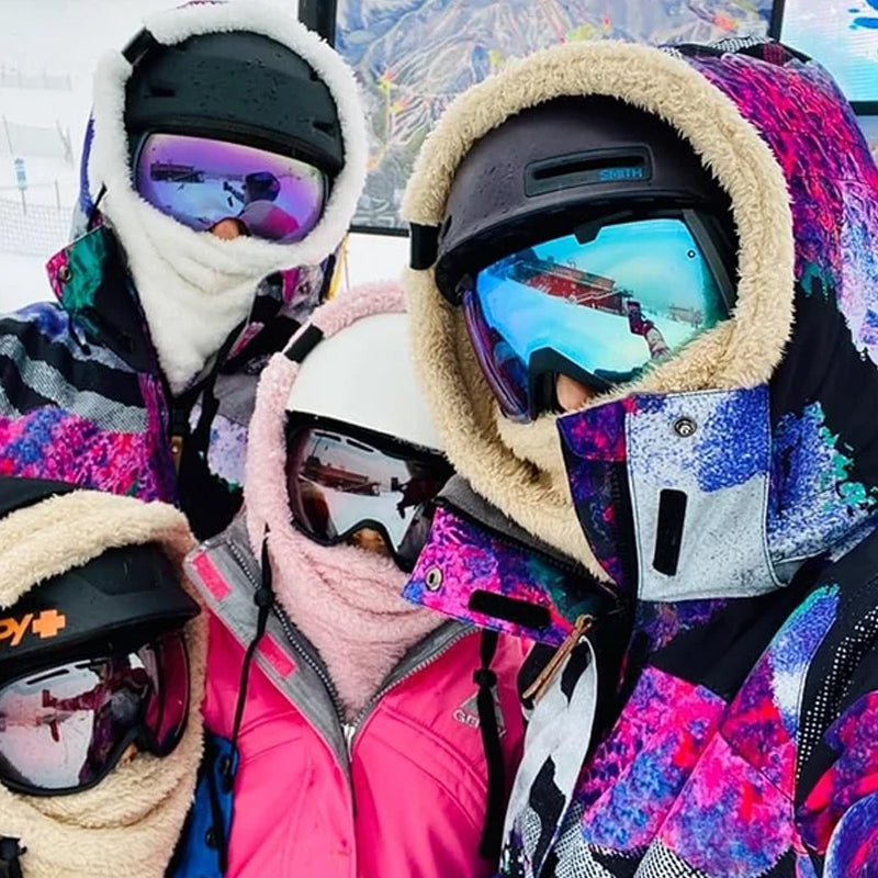 Gorro de inverno 3 em 1 — proteção quente contra o vento, gola e cobertura para o rosto