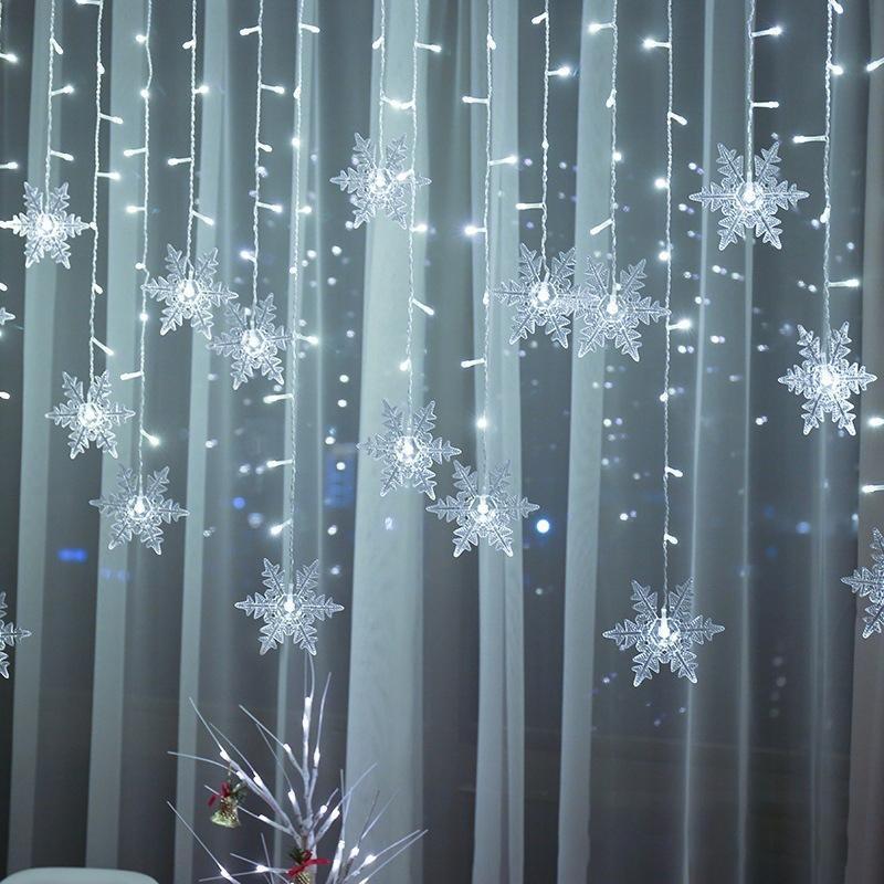 Snowflake Pattern LED Curtain Light Chain