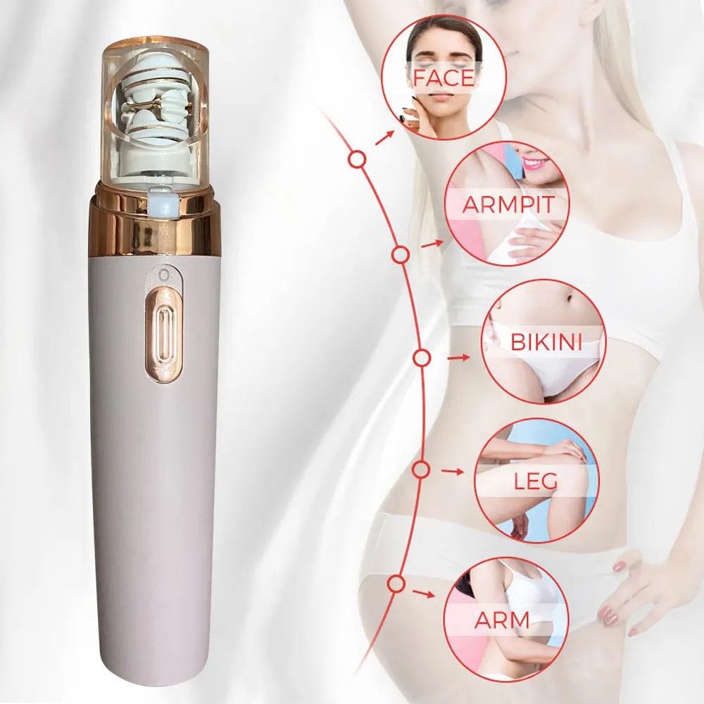 2-in-1-epilator en gezichtsbeharingverwijderaar voor dames