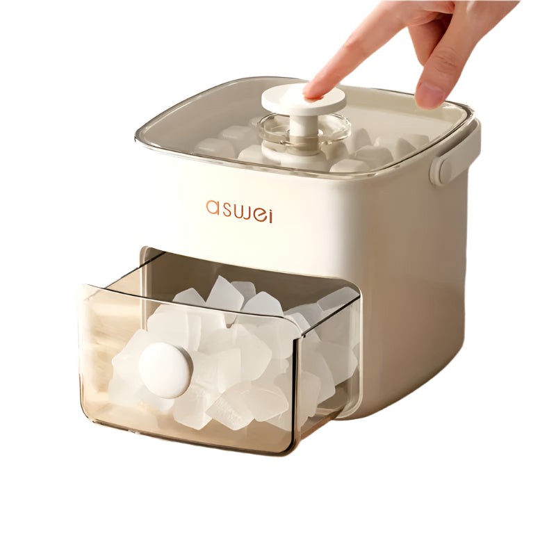 Máquina de gelo compacta FrostMate para bancada – Produção rápida de cubos de gelo