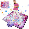 Tappetino DanceFun rosa autonomo per la danza – Punteggio a pavimento e gioco ritmico per bambini – Configurazione TV senza cavi