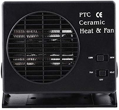 Riscaldatore in ceramica per auto 12 V — Ventola portatile da 150 W-300 W, termostato automatico